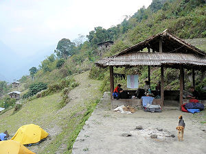 Campingplaats tijdens de Nabji Trail