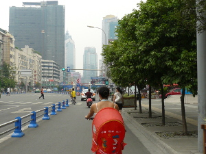 Straat in Chengdu