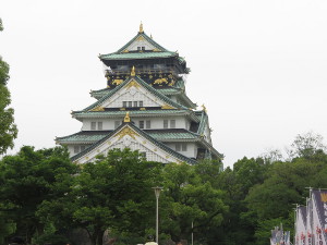 Het kasteel in Osaka