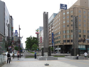 Straat in Sapporo