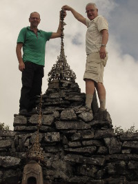 We hebben de top bereikt: pagode bij de Lonely Tree