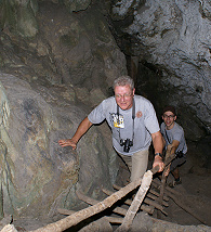 Klimmen in de grot