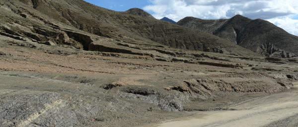 Berglandschap in Tibet
