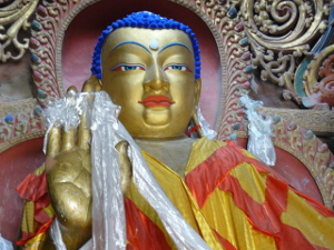 Prachtig Boeddhabeeld in Gyantse